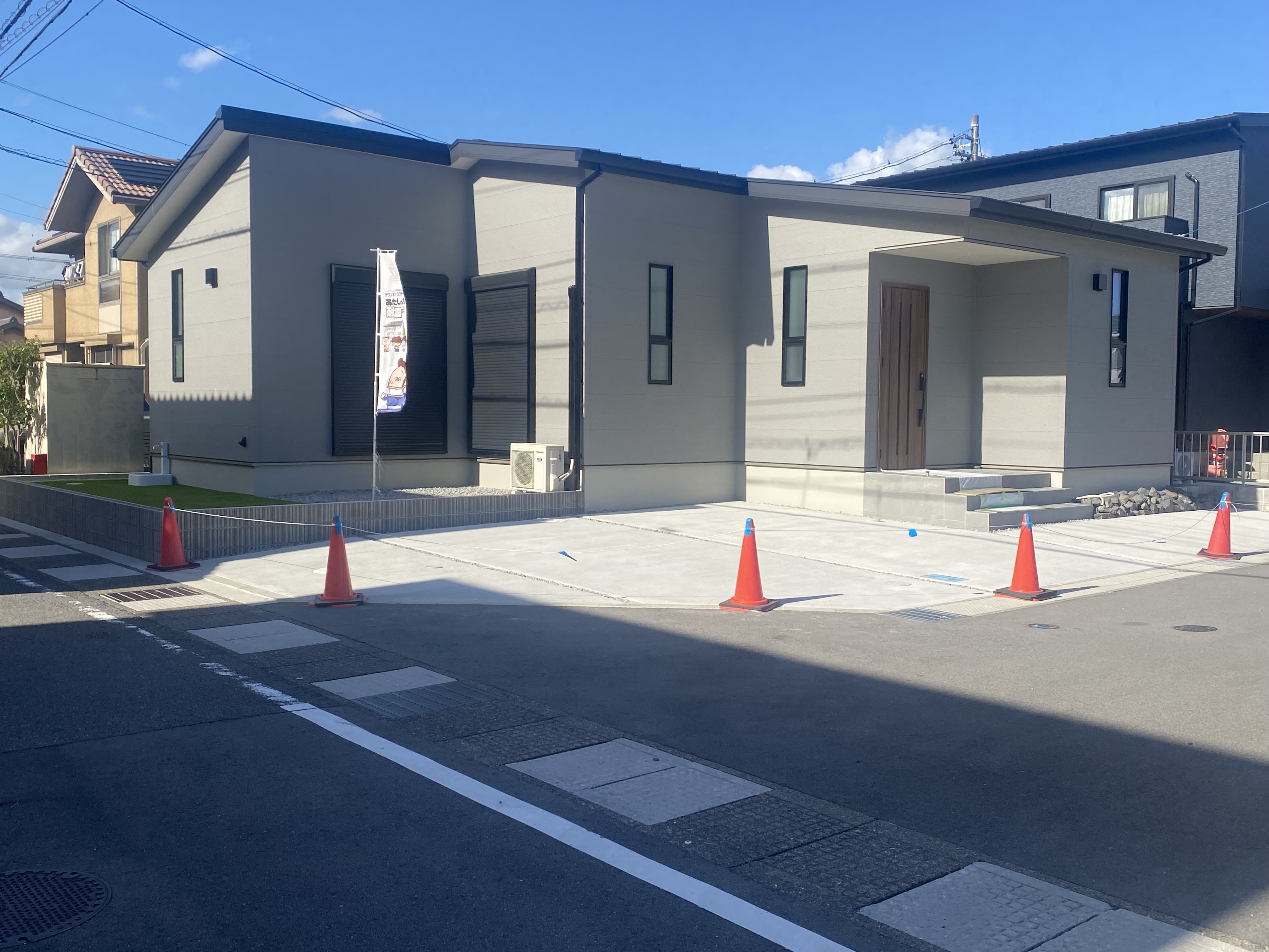 川越6期1号棟　外構完成しました！