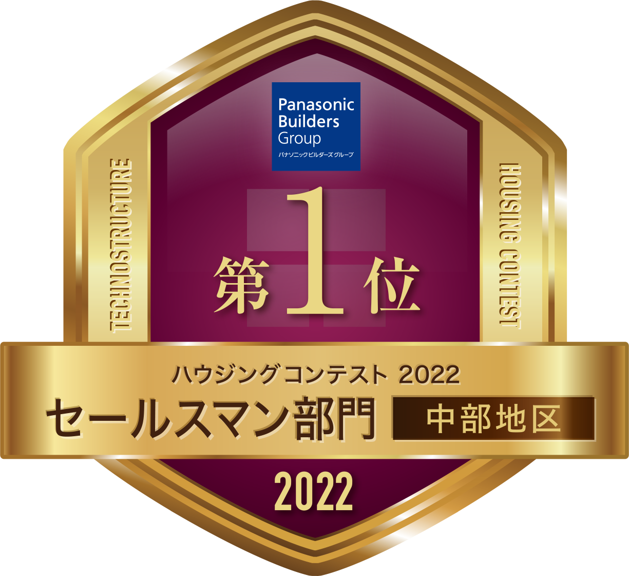 セールスマン部門中部1位